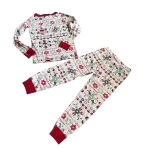 Hanna Andersson 110 Size 5 Star Wars Pajama Red Green Organic Cotton Christmas